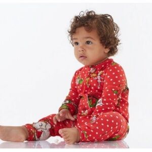 Pottery Barn Kids Dr, Suess Grinch Zipper Pajama